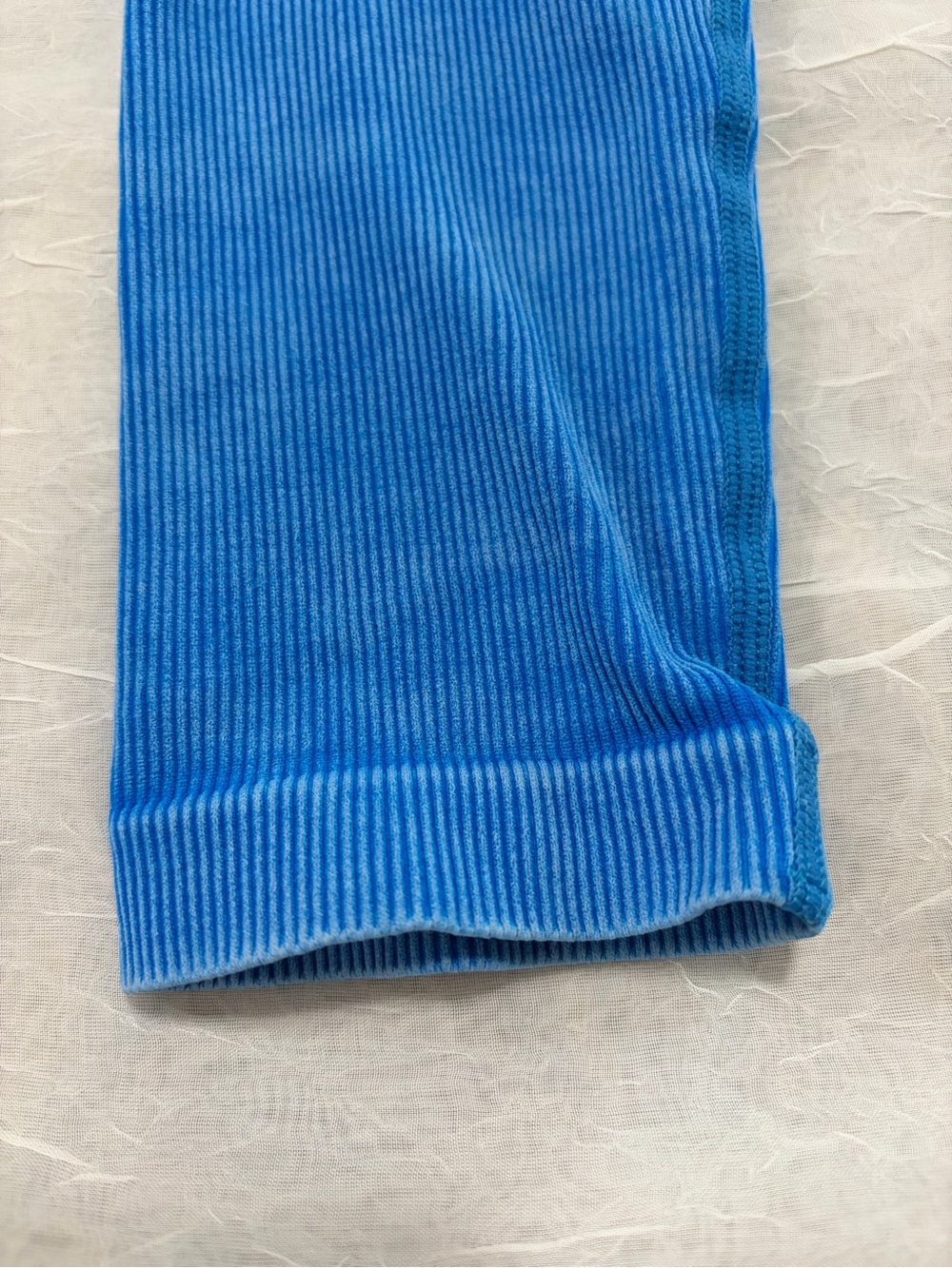 New Mix Royal Blue Seamless Kids Leggings - Picture 3 of 8